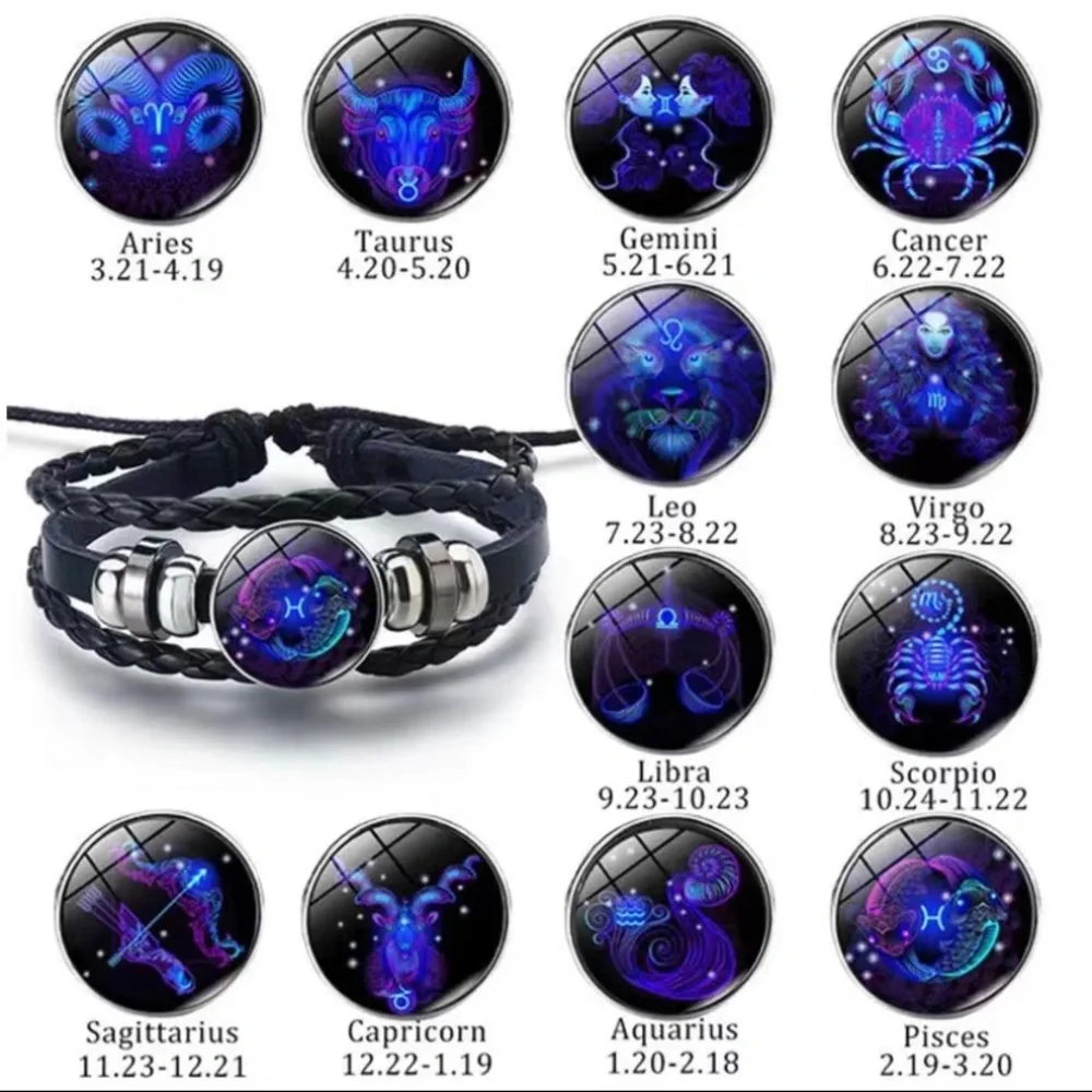 Sagittarius Zodiac Charm Bracelet New
